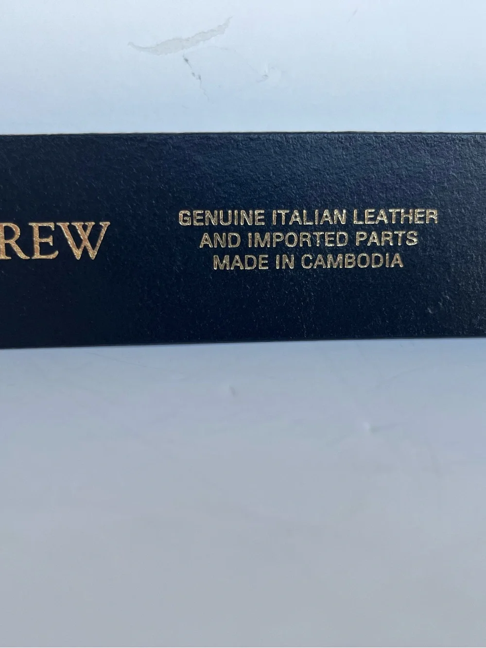 J.Crew Genuine Leather Belt- Size S- Black with gold buckle.